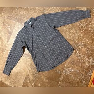 VINTAGE YSL pin stripe button down
